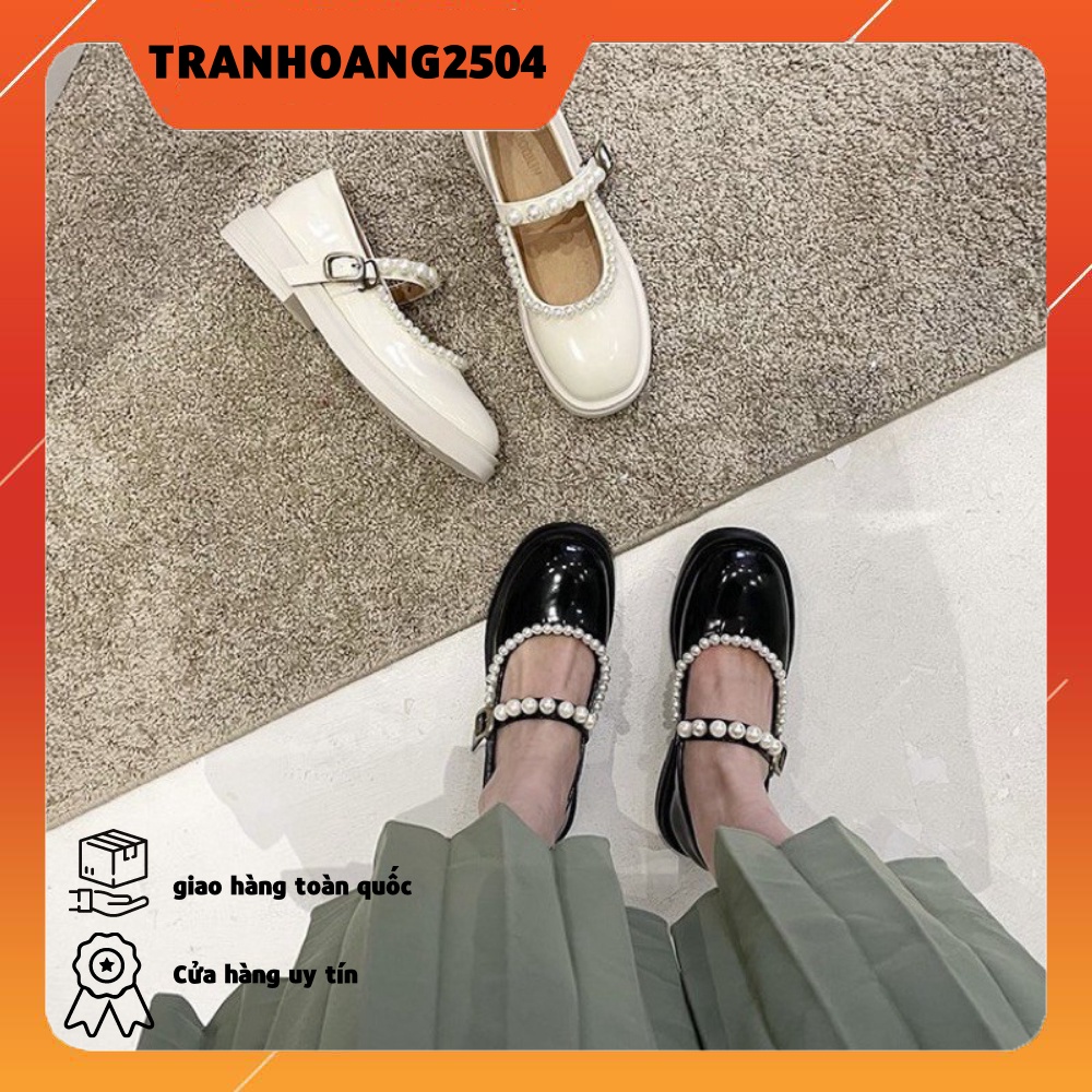 CỐ SẴN - Giày LOLITA HẠT NGỌC hothit phong cách NHẬT BẢN