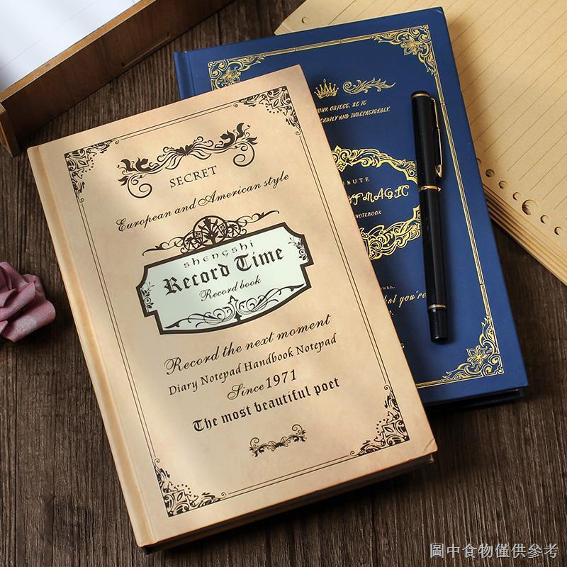 ✕❍Sổ Tay Ghi Chú Kiểu Retro Phong Cách Châu Âu