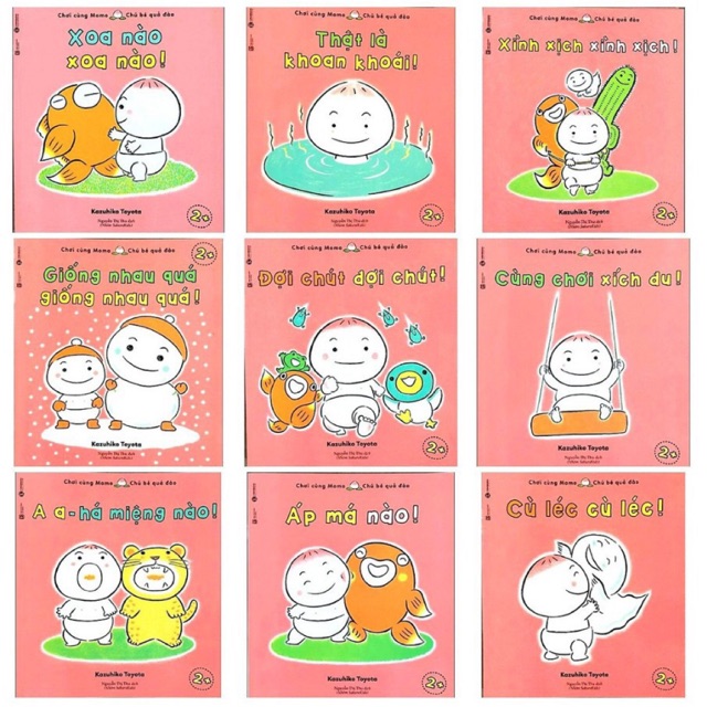 Sách Trọn Bộ 19 cuốn Ehon Momo Chú Bé Quả Đào [phần 1 và phần 2 Tái Bản]