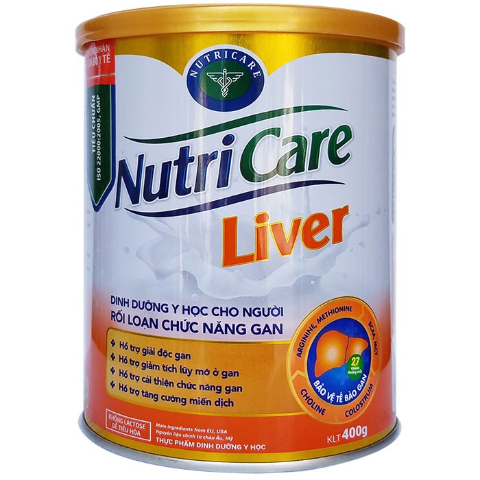 Nutricare Liver 400gr Sữa dành cho bệnh nhân GAN