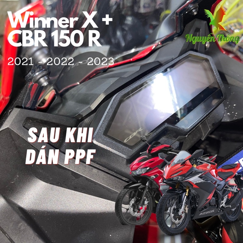 PPF Miếng Dán Bảo Vệ Mặt Hồ Cho Xe Winner X V3  và CBR 150 R 2022