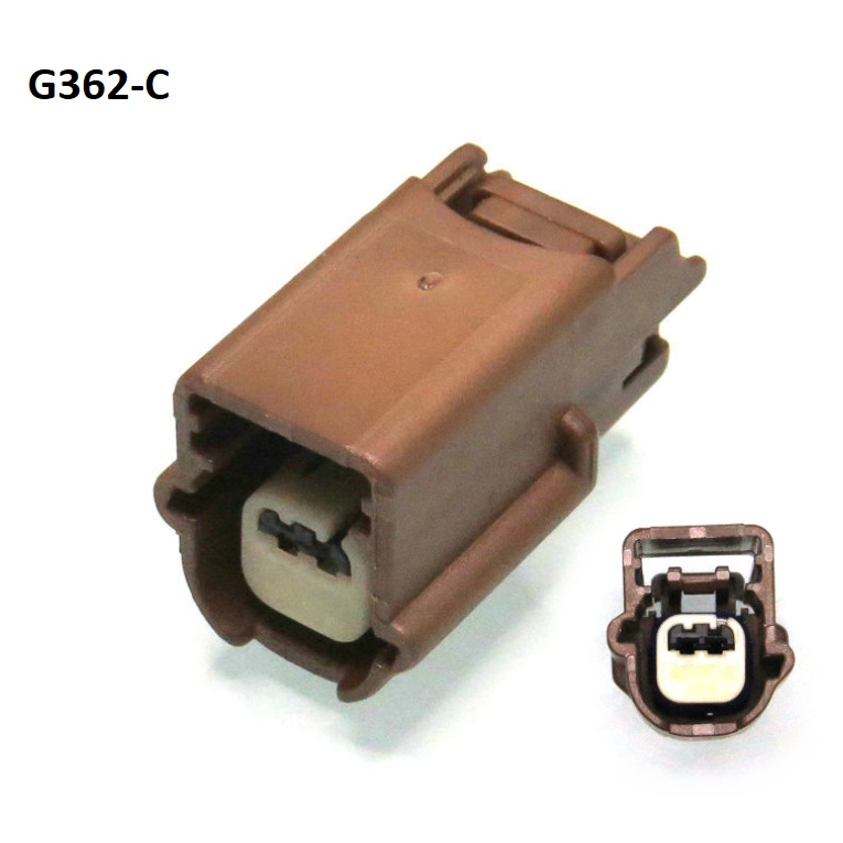 G362-Giắc cắm đầu nối ô tô màu nâu 2 lỗ 0.6mm