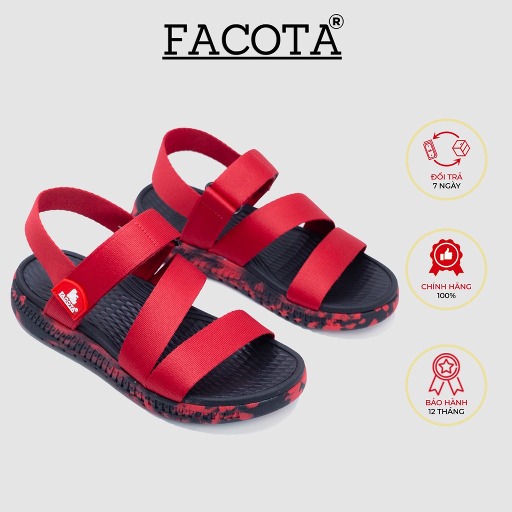 Giày sandal nữ Facota V1 Sport HA16 chính hãng sandal nữ quai dù sandal nữ đi học