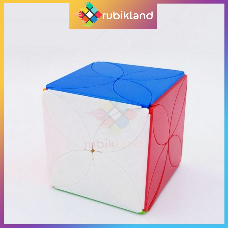 Rubik Biến Thể Four Leaf Clover Cube Cỏ 4 Lá Stickerless Rubic Đồ Chơi Trí Tuệ Trẻ Em