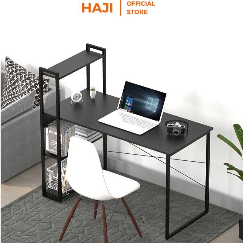 Bàn làm việc tại nhà HAJI khung sắt sơn tĩnh điện chống gỉ chịu lực tốt