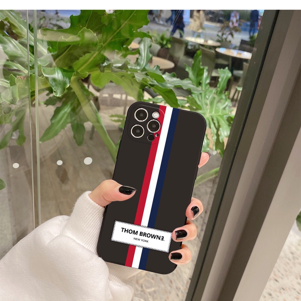 Ốp lưng iphone THOM BROWN viền vuông TPU 6/6s/7/8/6plus/7plus/8plus/x/xs/xsmax/11/11pro/11promax/12/12pro/12promax