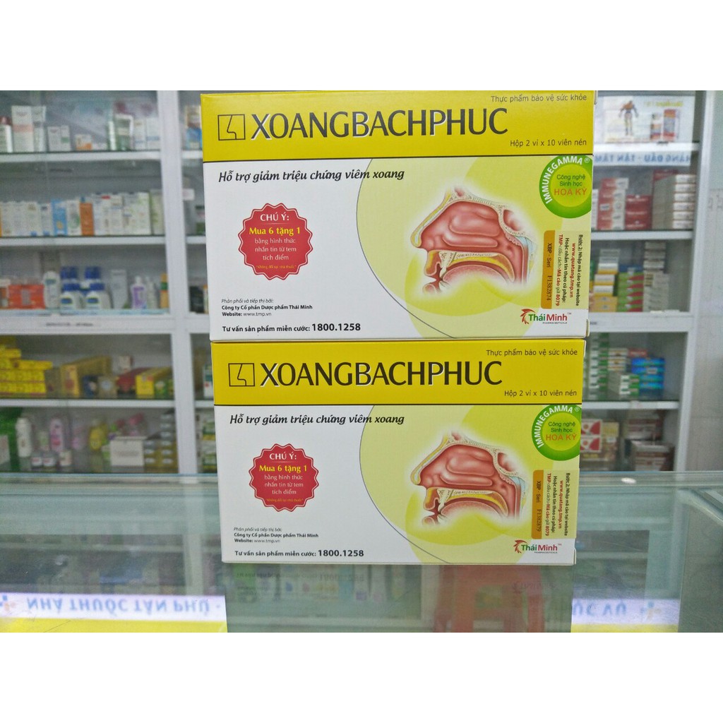 (CHÍNH HÃNG) XOANG BÁCH PHỤC -Giảm Nguy Cơ Viêm Mũi Dị Ứng,Viêm Xoang-Tăng Cường Hệ Miễn Dịch -Hộp 20 Viên