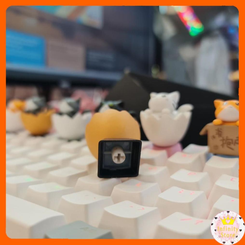 NÚT KEYCAP LẺ MÈO DỄ THƯƠNG TRANG TRÍ BÀN PHÍM CƠ INFINY DECOR