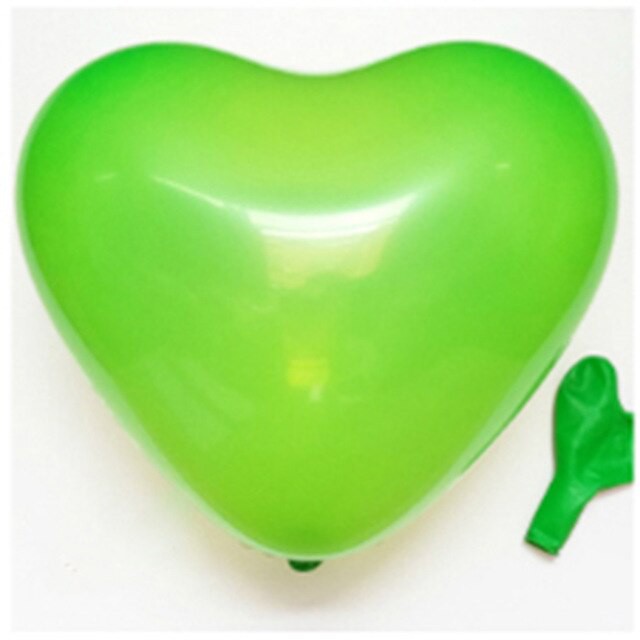 10 Bong bóng trái tim Thái 20cm Heart shaped balloon phụ kiện sinh nhật 6&quot;