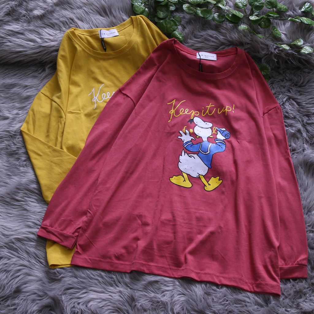 ÁO SWEATER HỌA TIẾT IN HÌNH VỊT DONALD