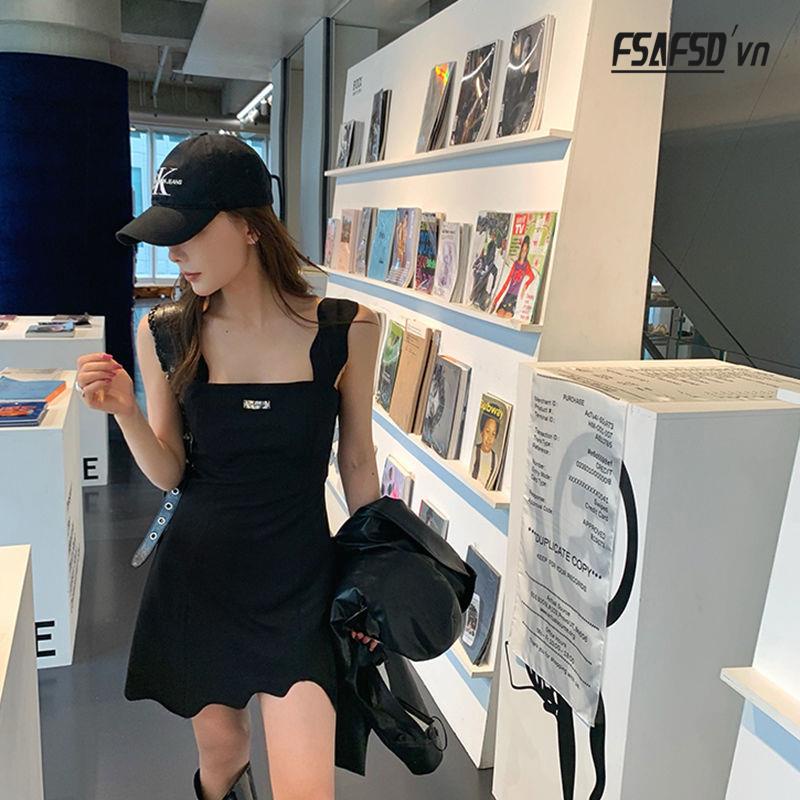 Đầm Đen Nhấn Eo Tôn Dáng Thời Trang Cho Nữ