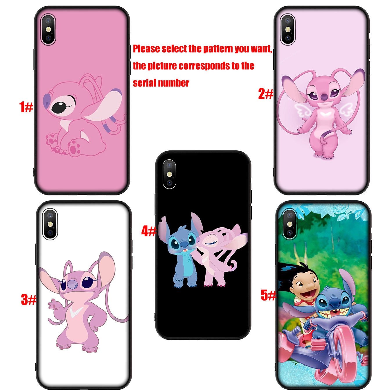 Samsung Galaxy A02S J2 J4 J5 J6 Plus J7 Prime A02 M02 j6+ A42 + Casing Soft Silicone H28 Cute funny Stitch Phone Case