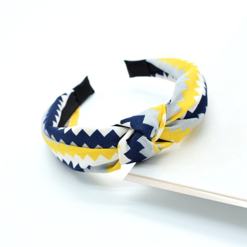 Băng đô rửa mặt bản rộng họa tiết kẻ sọc sành điệu tùy chọn cho nữ