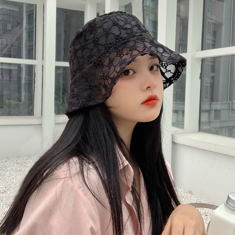 Mũ Bucket Ren Hoa Phong Cách Hàn Quốc Dành Cho Nữ