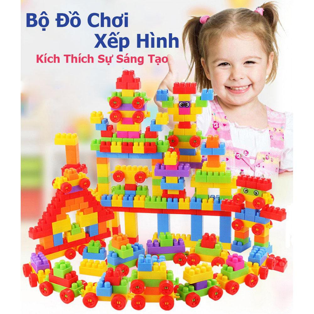 Bộ Đồ Chơi Xếp Hình 240 Khối Dành Cho Trẻ Em - Đồ chơi học tập cơ bản