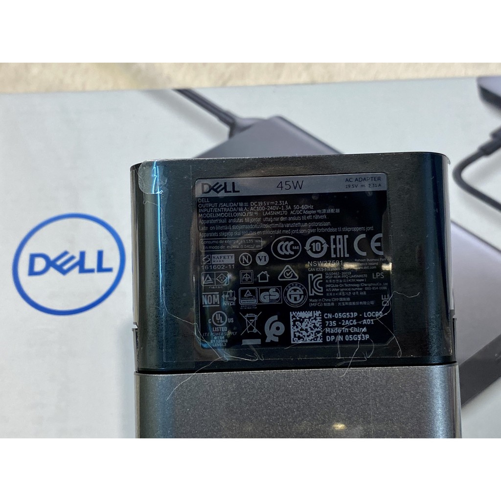 Pin sạc dự phòng Dell Hybrid Adapter 45W + Power Bank 43WH model PH45W17