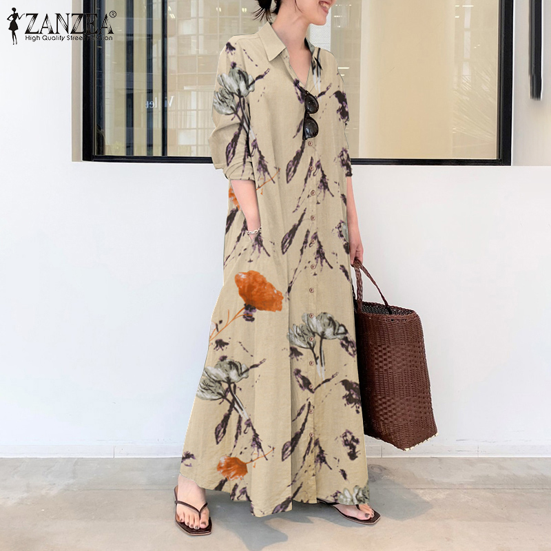 Đầm maxi ZANZEA thời trang dành cho nữ