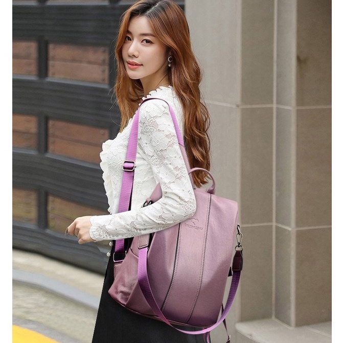 Balo da phong cách Hàn Quốc cho nữ