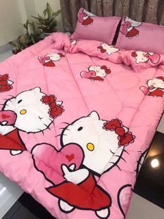 SET CHĂN PHAO COTTON POLY HELLO KITTY