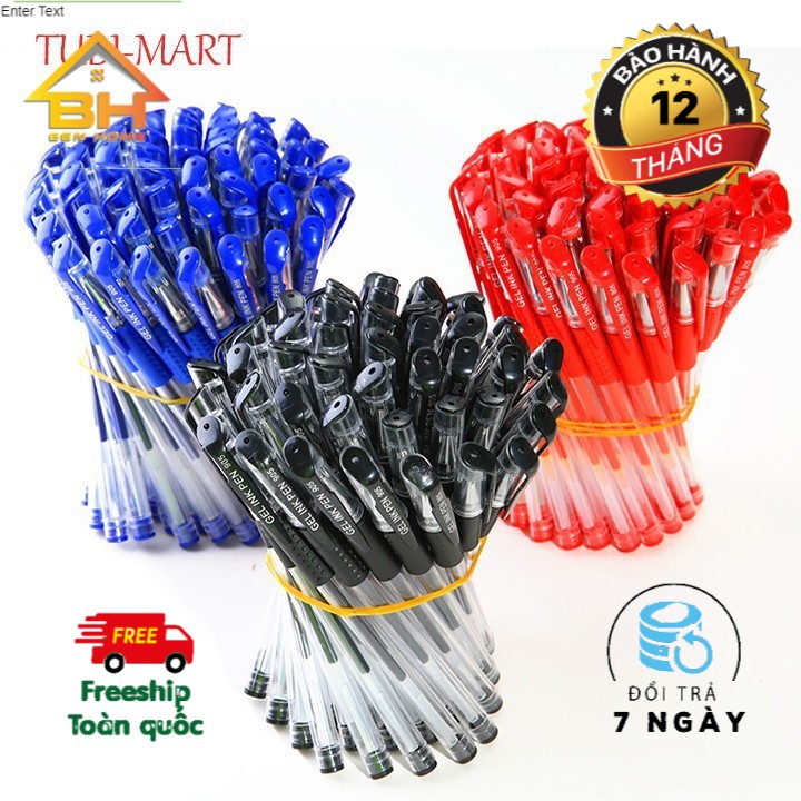 Combo 60 bút bi nước (mực đen)new2019
