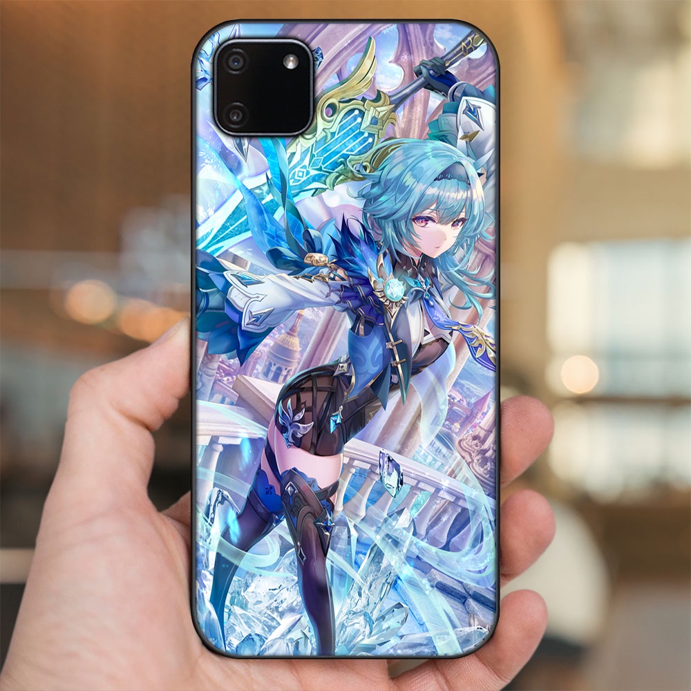 Ốp lưng Realme C11 2020 viền đen in hình Eula Genshin Impact
