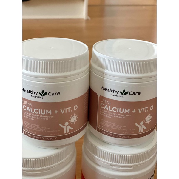 Canxi Healthy Care Ultra Calcium Plus Vitamin D 150 Tablets - 150 viên-Đủ bill-Bay Air ✈️💯