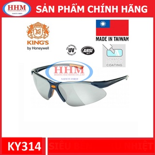 Kính bảo hộ King’s KY314 - màu đen - tráng bạc
