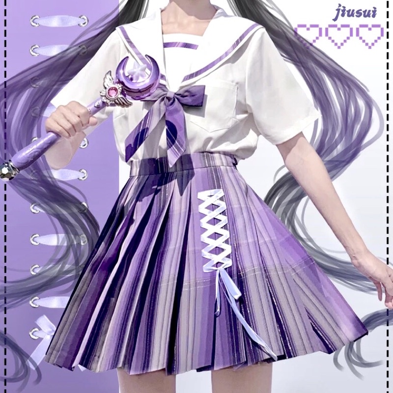 Set đồng phục JK purple chính hãng