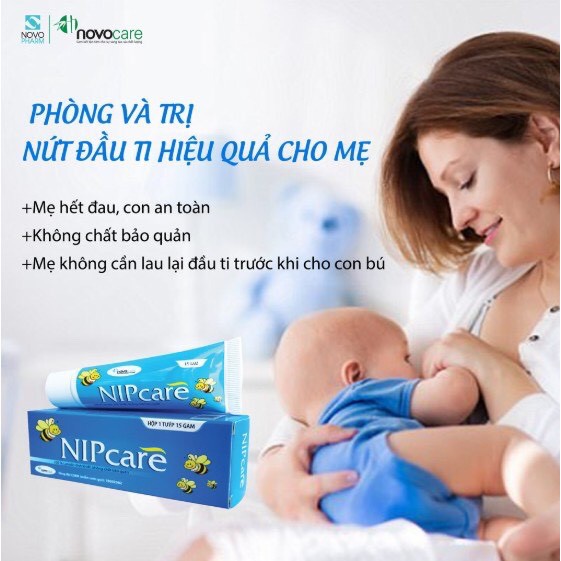 Kem Dưỡng Da Nipcare Bôi Nứt Đầu Ti, Hăm Tã, Lành Đầu Ti, Dưỡng Môi Mềm Da, An Toàn.