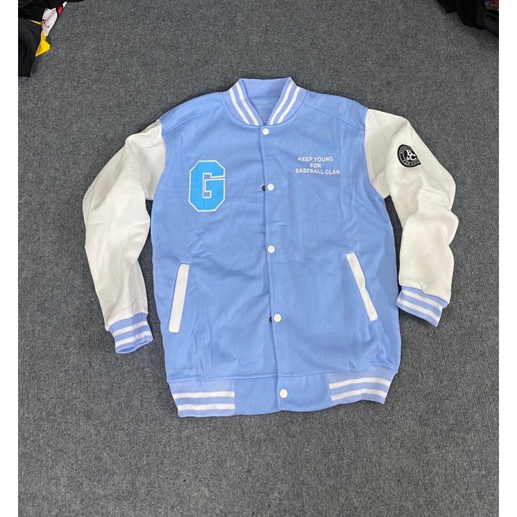 Varsity Jacket Bomber Nỉ chữ G