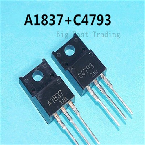 TO-220F 2SA1837 20 chiếc 2SC4793 (10 C4793 + 10 x A1837) Ống khuếch đại công suất âm thanh TO220, đả