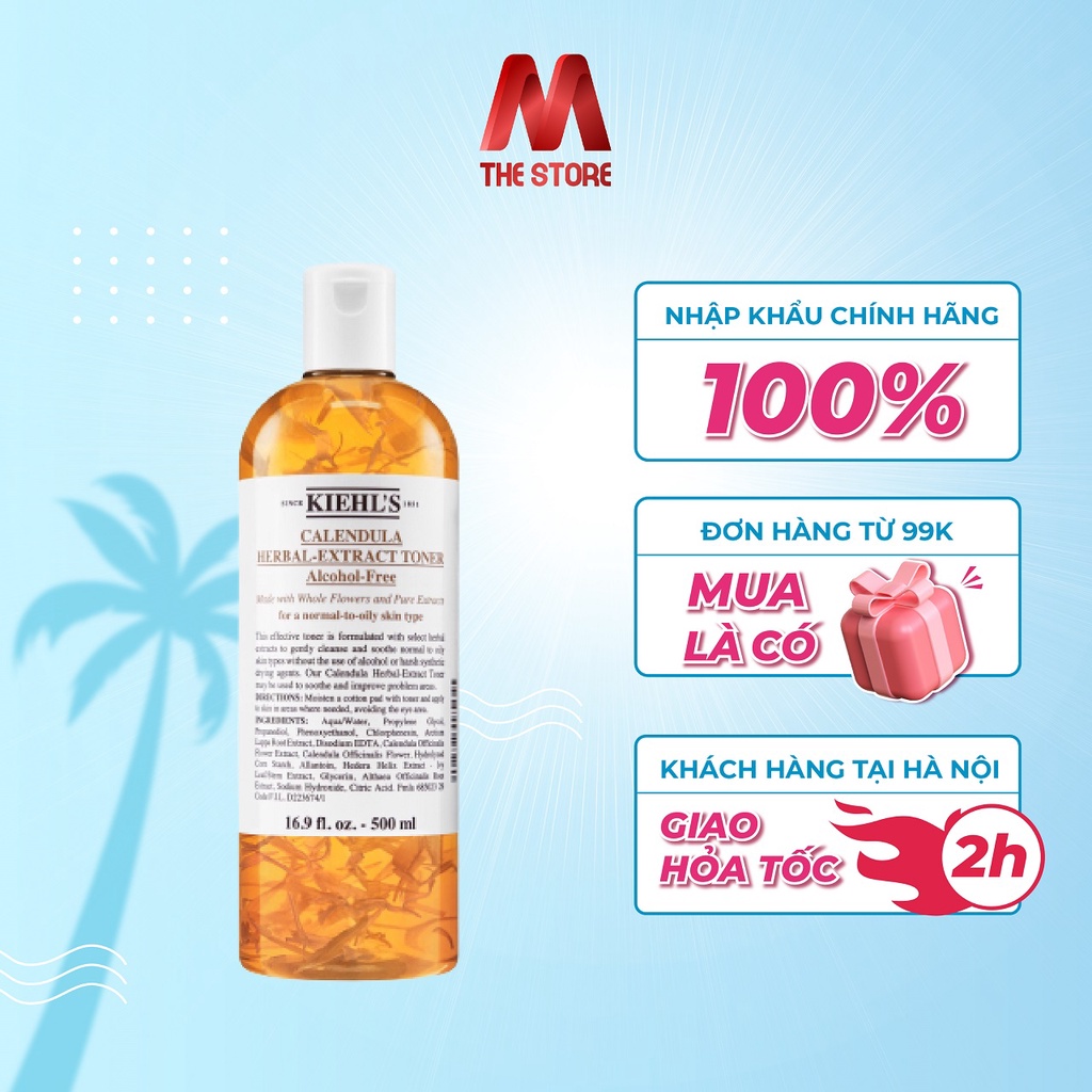Toner hoa cúc cho da nhạy cảm 250ml - Calendula Herbal Extract Alcohol-Free Toner
