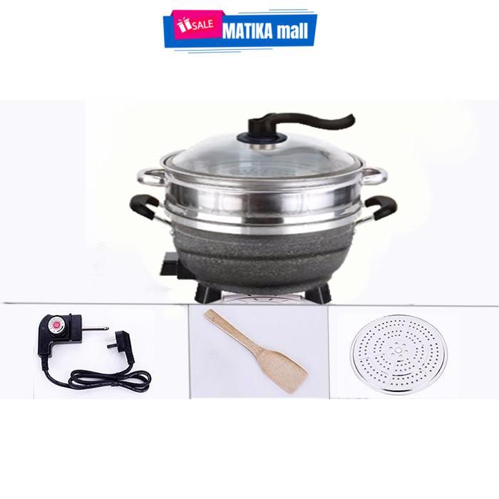 Chảo điện đa năng,chảo điện Matika MTK-9032 cao cấp,đa chức năng,bảo hành 12 tháng