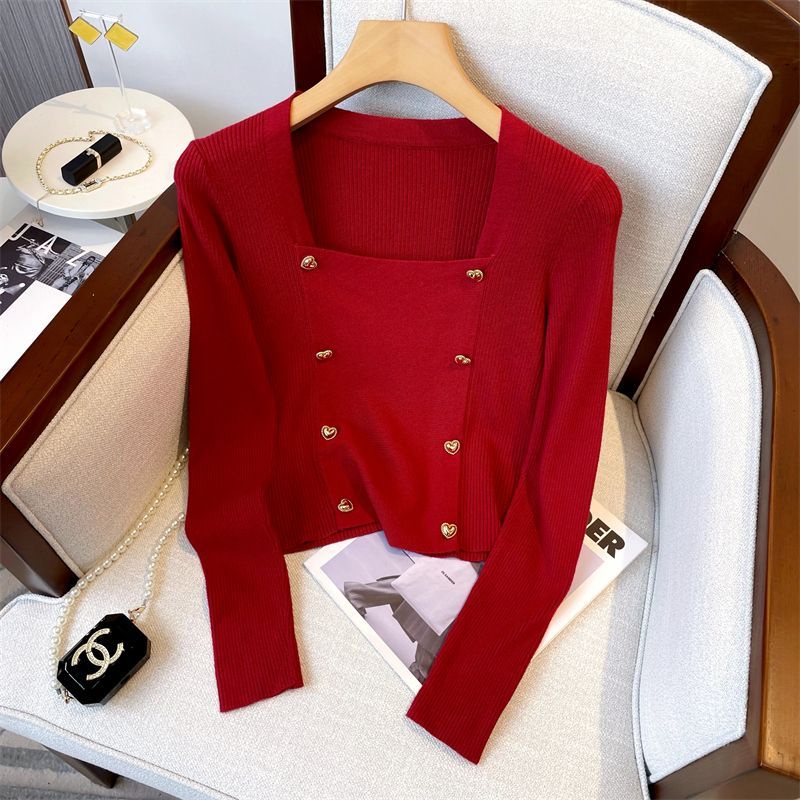 Áo Sweater Cổ Vuông Thời Trang Cá Tính  tao bao