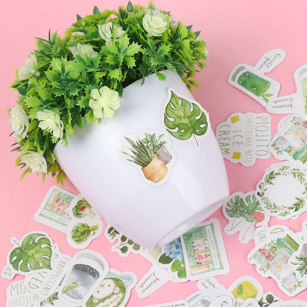 Hộp 46 Miếng Dán Chống Nước Trang Trí Sổ Tay Nhật Ký
