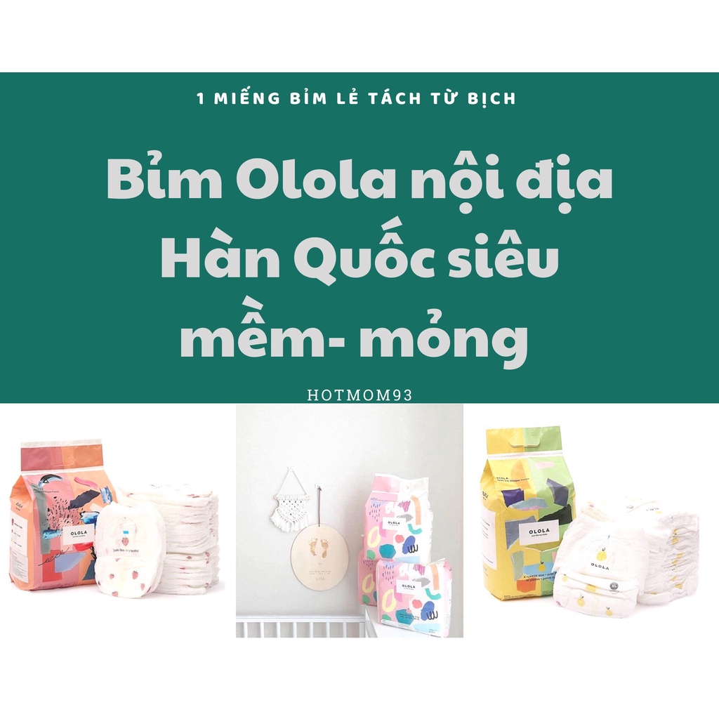 (Miếng thử) Bỉm dán/ quần Olola nội địa Hàn Quốc Skinfit siêu mềm mòng S1/M1/L1/XL1/XXL1