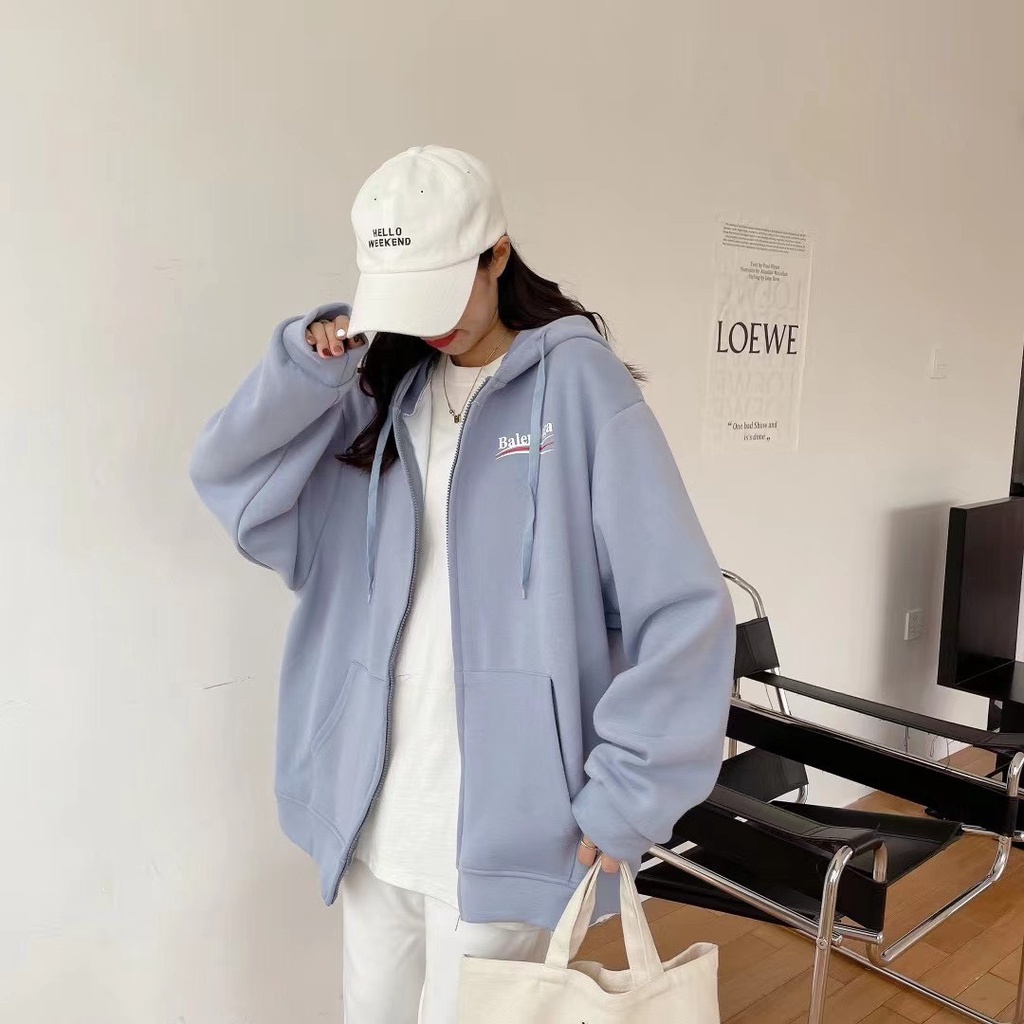 Áo khoác nỉ hoodie form rộng dày dặn có mũ trơn Unisex  FREESIZE HNDAKN01 | BigBuy360 - bigbuy360.vn