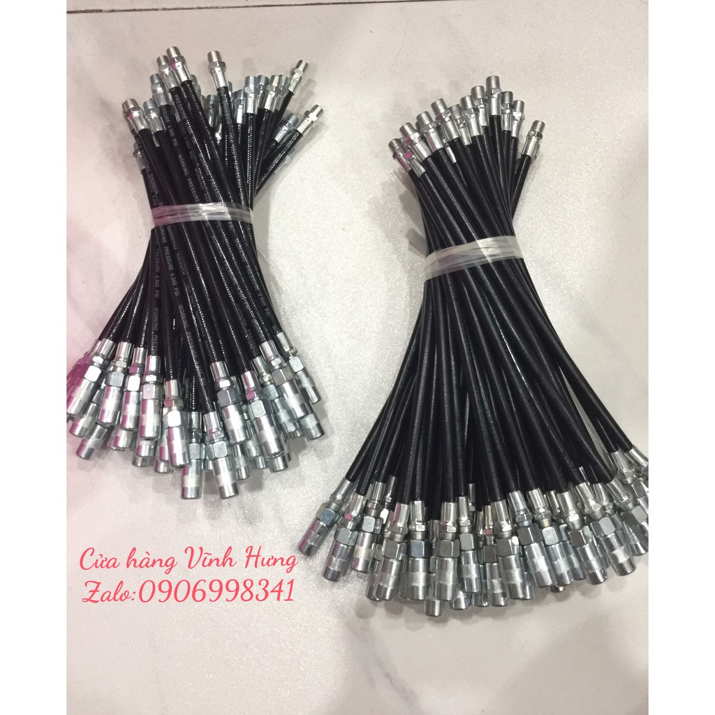 Dây bơm mỡ bò mềm dài 25cm-30cm kèm đầu bơm