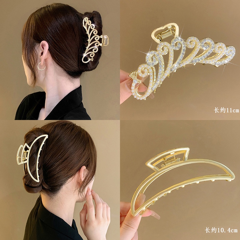 Kẹp Tóc Kim Loại Hình Cá Mập Phong Cách Hàn Quốc Cho Nữ