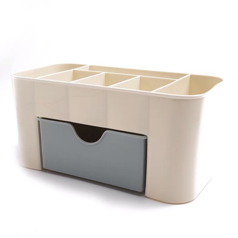 [Màu Ngẫu Nhiên] Khay Kệ Mỹ Phẩm Mini Có Ngăn Kéo Tiện Ích 22x10x10.3 cm