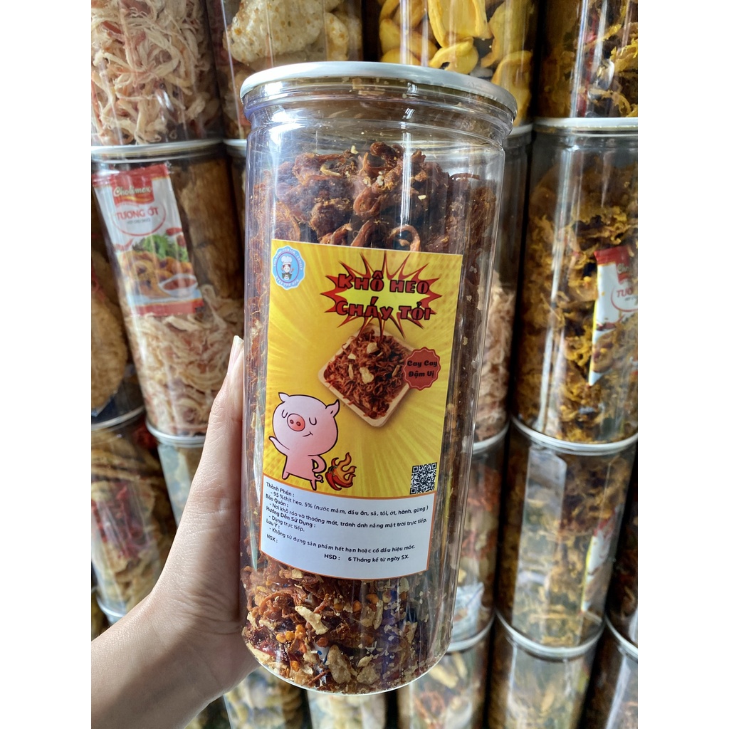 Khô Heo Cháy Tỏi - Giá Rẻ [Mã MGG16] 300Gram... Thơm Ngon Vị Tỏi [Nhà Làm] Sạch Sẽ Ăn Vặt Family Q6 | BigBuy360 - bigbuy360.vn