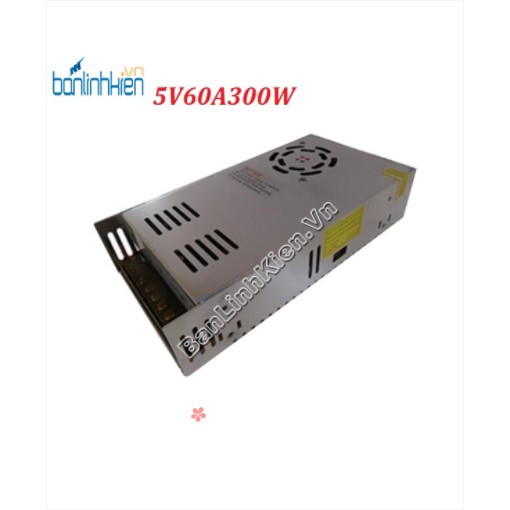 Nguồn Tổ Ong 5V60A có quạt - Chuyên dụng giành cho Màn Hình - Chuẩn 80% Công Suất