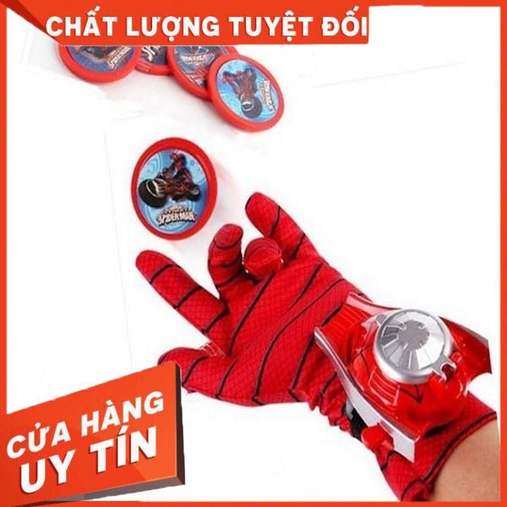 Áo choàng siêu nhân nhện kèm găng tay, mặt nạ, đeo tay bắn đĩa.Bộ trang phục hóa trang 3 Món Người Nhện