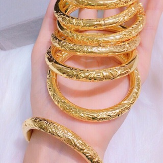 Vòng tay cưới khắc rồng phụng dát vàng 24k cao cấp