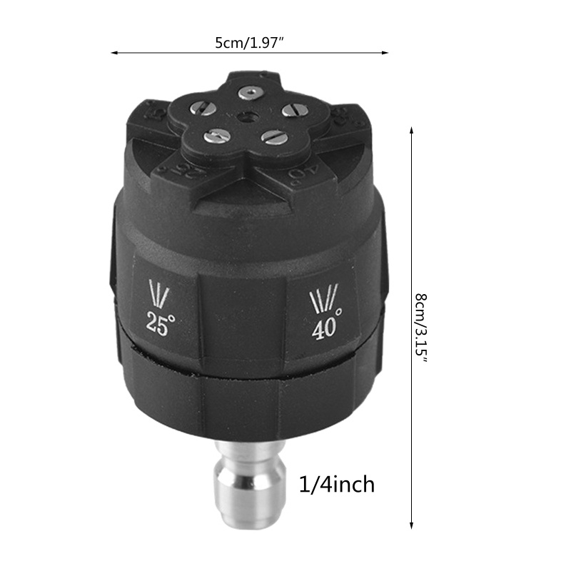 Bộ Vòi Phun Rửa Áp Suất Cao 4 Món 5 Trong 1 Điều Chỉnh Được