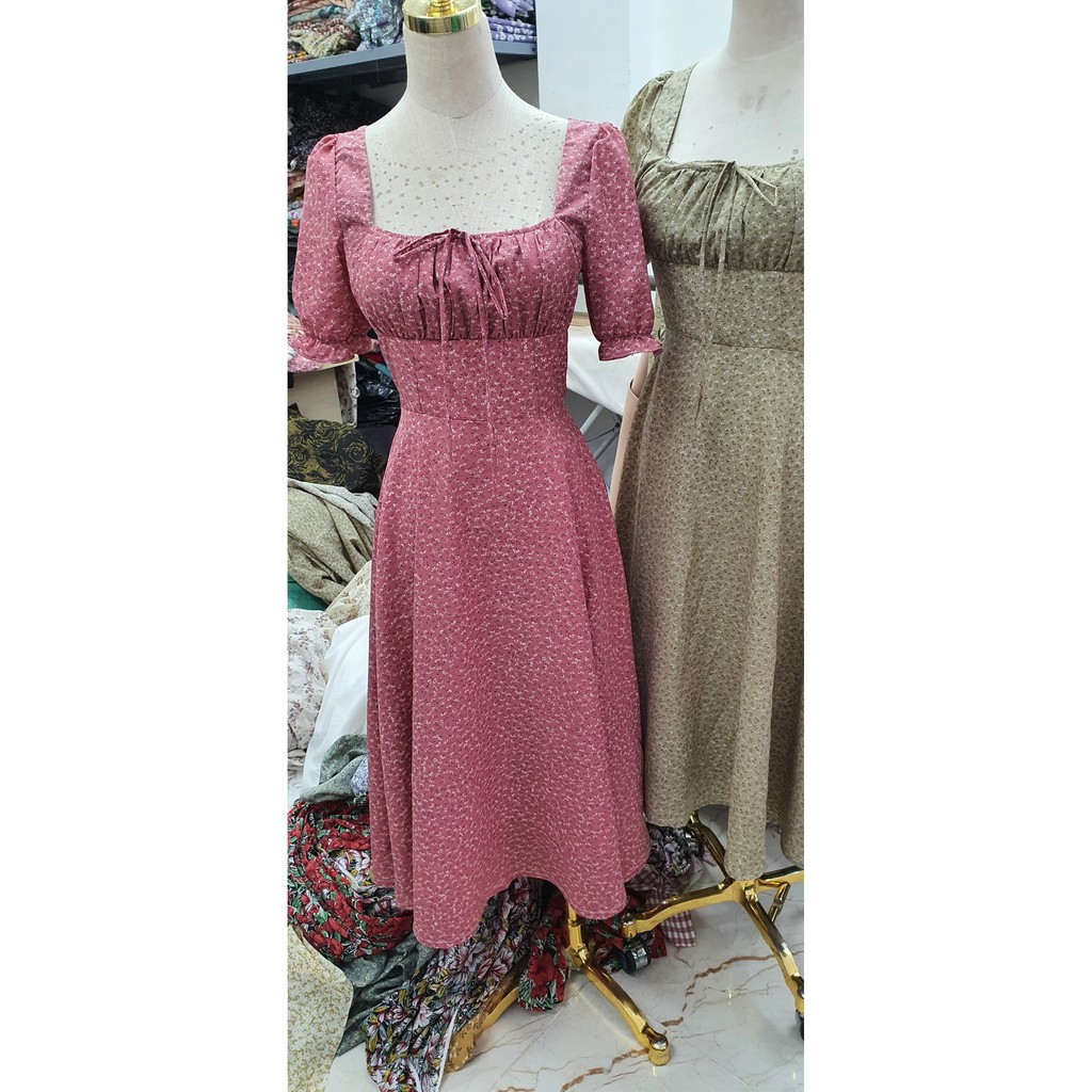 [Mã SKAMA06 giảm 8% tối đa 50K đơn 250K] Monoco- Váy cổ vuông ngực rút nhún- 8508 | BigBuy360 - bigbuy360.vn