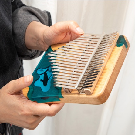 Đàn kalimba 17/21 phím bằng gỗ sồi có phụ kiện