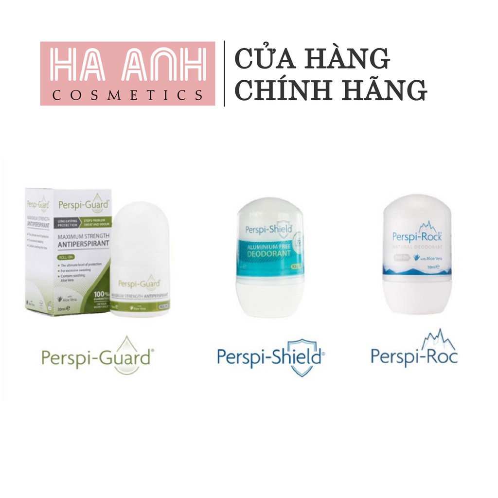 Lăn khử mùi Perspi Guard, Perspi Rock, Perspi Shield ngăn ngừa mùi hôi lên đến 5 ngày 50ml