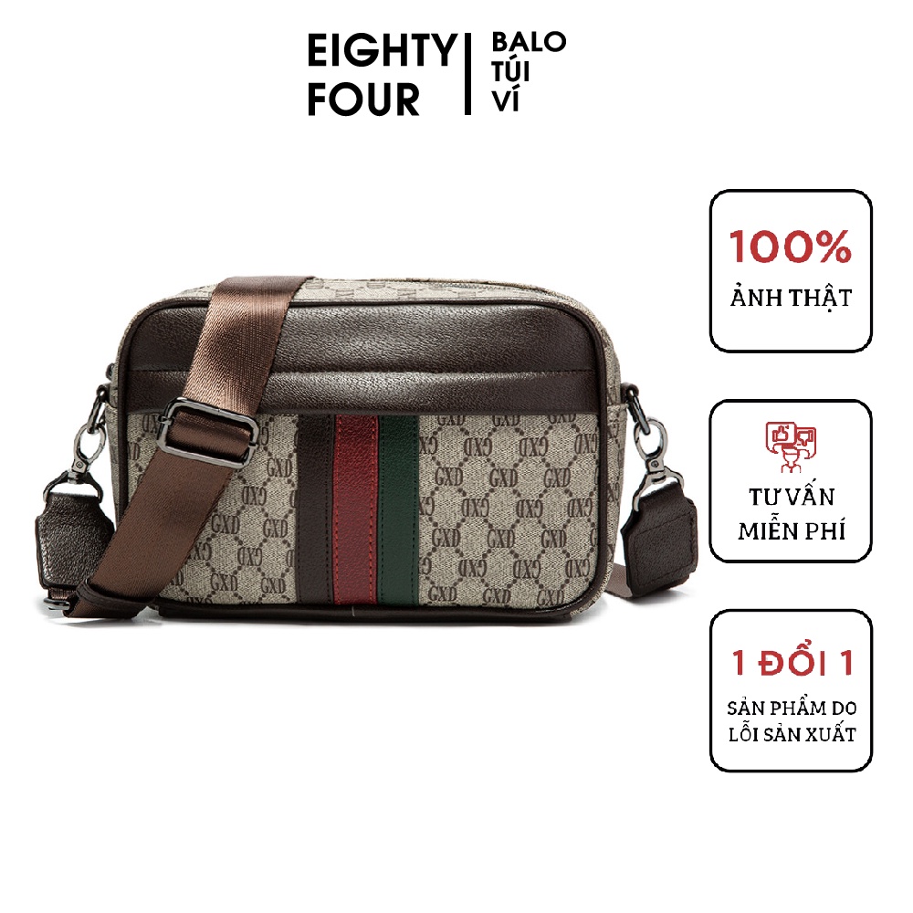 Túi đeo chéo nam gucci thời trang cao cấp Eighty Four họa tiết phong cách Hàn Quốc chống nước, chống trầy xước
