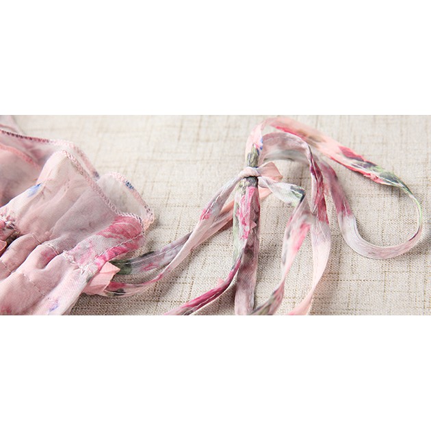 ĐẦM VÁY MAXI VOAN HOA NỔI CỔ YẾM HÀNG QUẢNG CHÂU LOẠI 1 | BigBuy360 - bigbuy360.vn